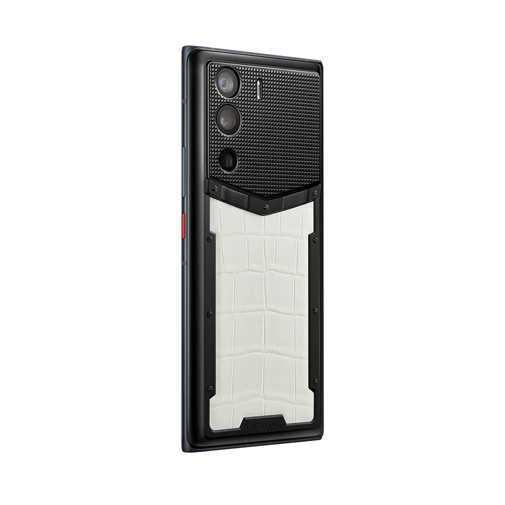 Metavertu 1 Curve Screen Alligator Skin 5G Web3 Phone – Creamy White