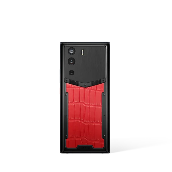 Metavertu 1 Curve Screen Alligator Skin 5G Web3 Phone – Flame Red