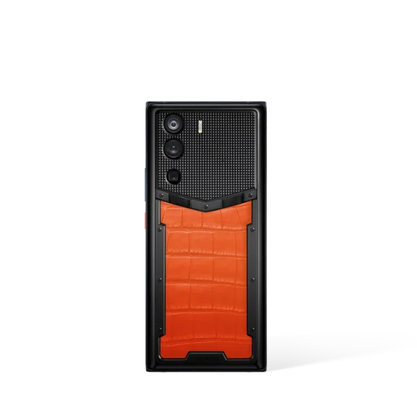 Metavertu 1 Curve Screen Alligator Skin 5G Web3 Phone – Orange