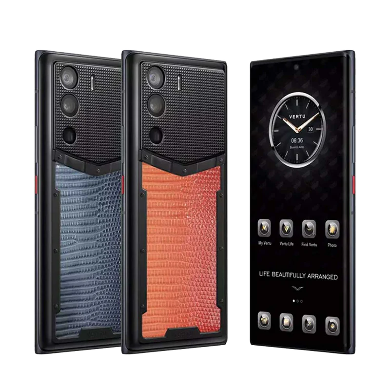 Metavertu 1 Curve Screen Curve Lizard Skin 5G Web3 Phone – Gradient Orange