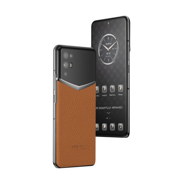 Ivertu Calfskin 5G Phone – Ochre Brown