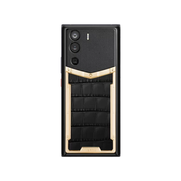 Metavertu 1 Curve Screen Alligator Skin 18K Gold 5G Web3 Phone