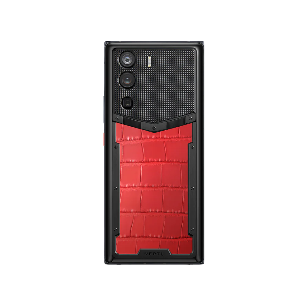 Metavertu 1 Curve Screen Alligator Skin 5G Web3 Phone – Flame Red