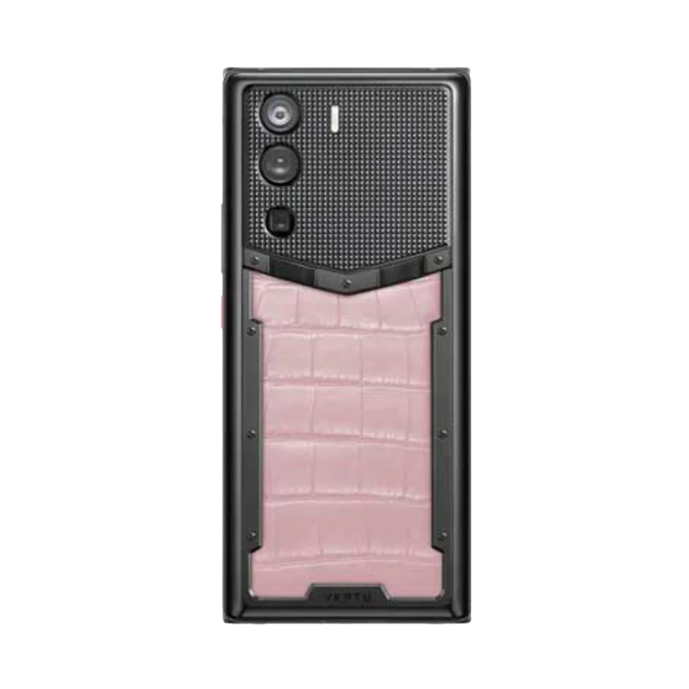Metavertu 1 Curve Screen Alligator Skin 5G Web3 Phone – Sakura Pink