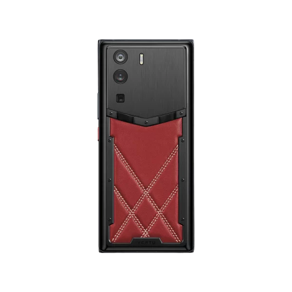 Metavertu 1 Curve Screen Stitching Calfskin 5G Web3 Phone – Retro Red