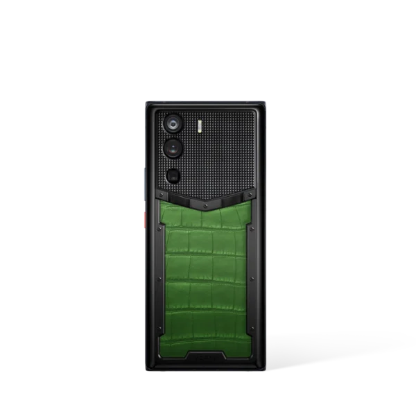 Metavertu 1 Curve Screen Alligator Skin 5G Web3 Phone – Dark Green
