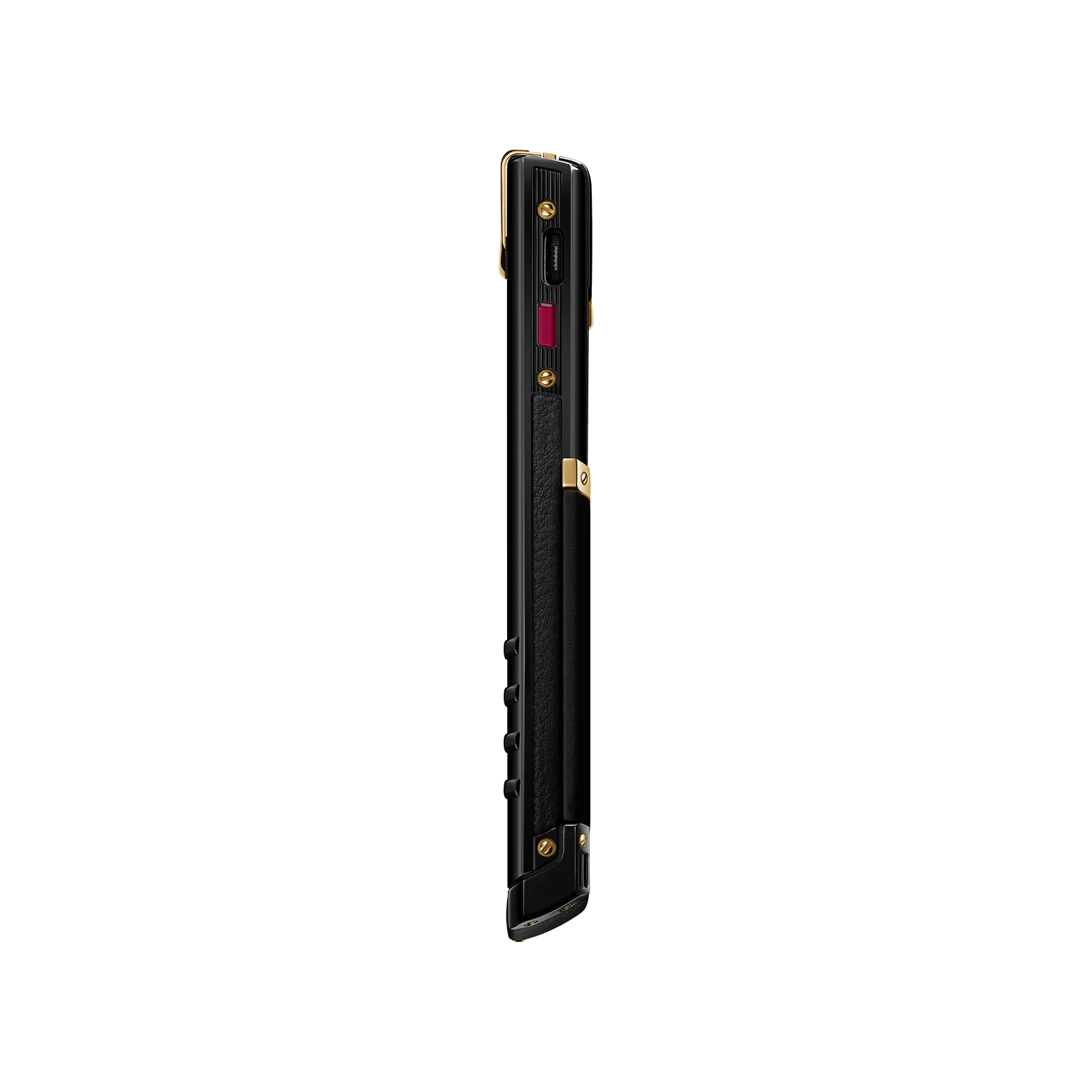 Vertu Signature S+ Black Gold Calfskin – Jade Black