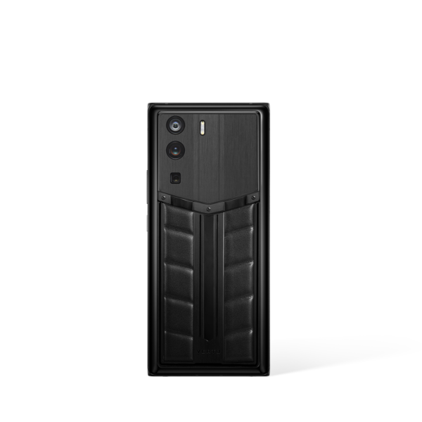 Metavertu 1 Curve Screen Race Track Design Calfskin 5G Web3 Phone – Black
