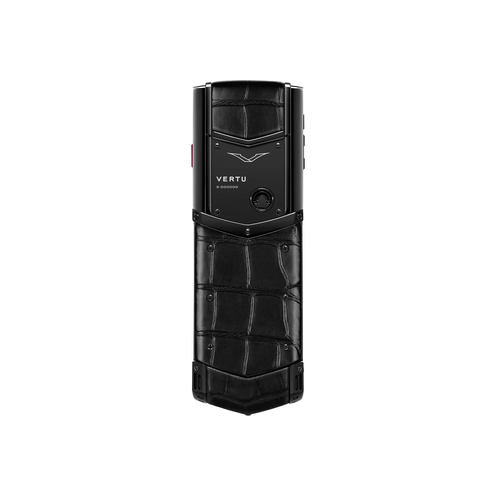 Vertu Signature S+ Black Steel Alligator Skin – Basalt Black