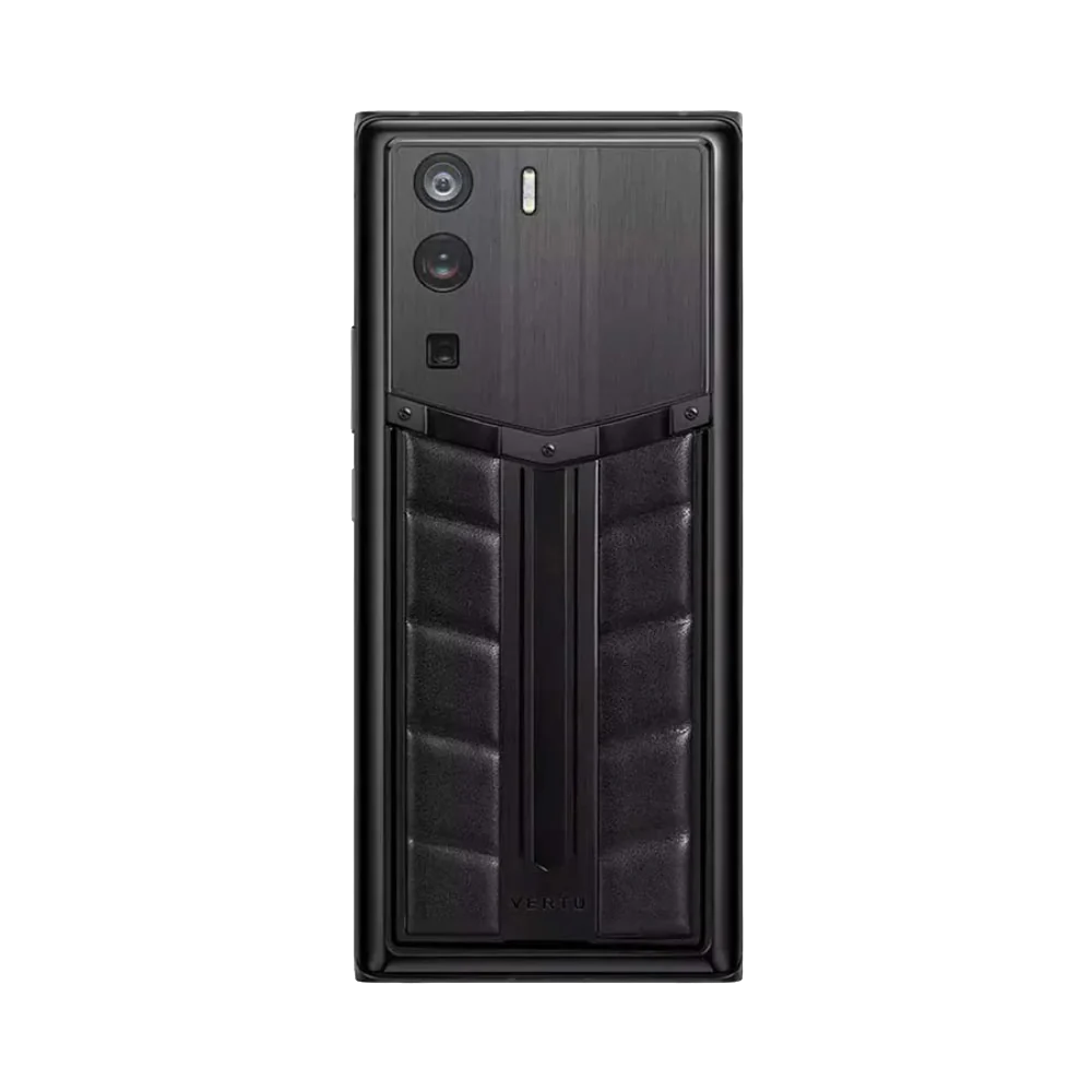 Metavertu 1 Curve Screen Race Track Design Calfskin 5G Web3 Phone – Black