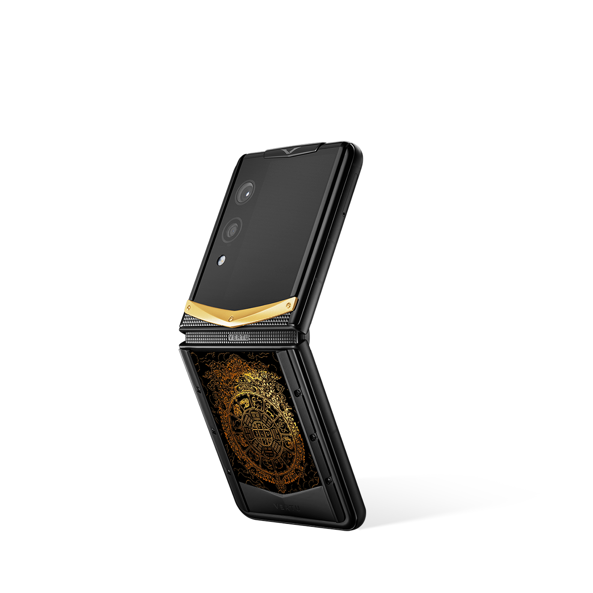 Quantum Flip Bagua Gilded Lacquer Gold V