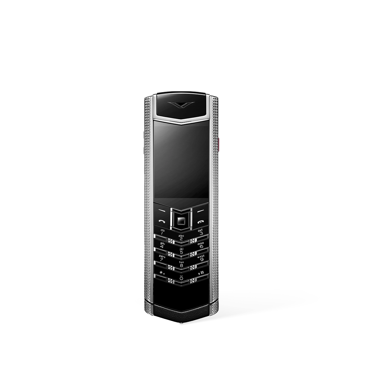 Signature S+ Clous De Paris Phone – Pure Silver