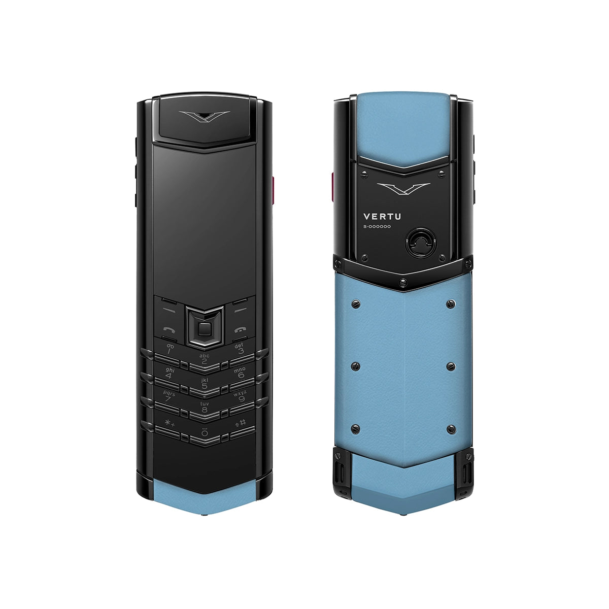 Signature S+ Black Steel Calfskin – Powder Blue