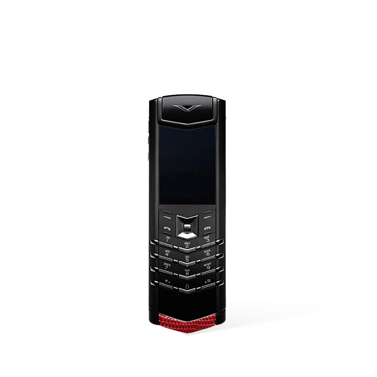Signature V Red Lizard Skin – Pure Black