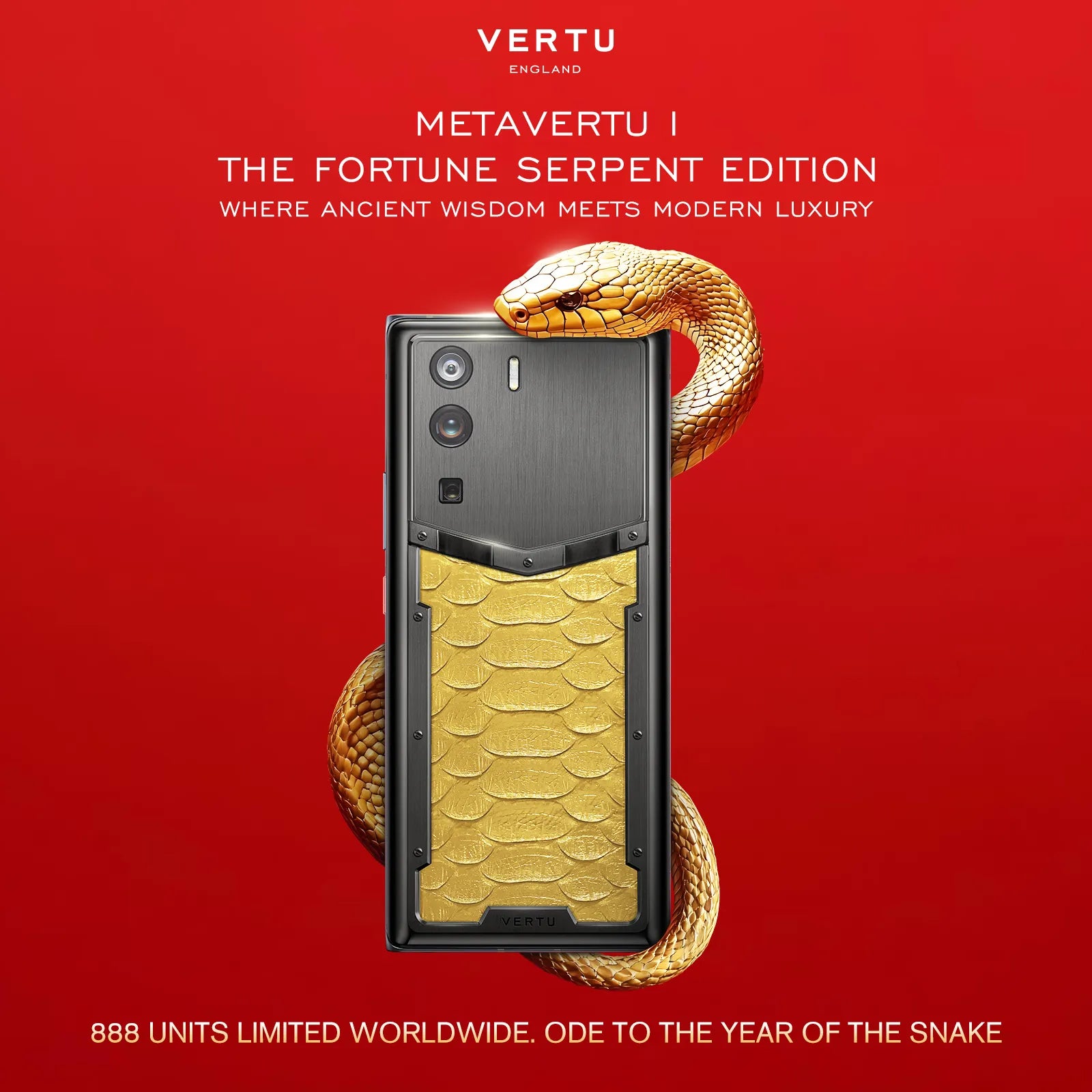 Metavertu 1 Curve Screen The Fortune Serpent Edition – Golden