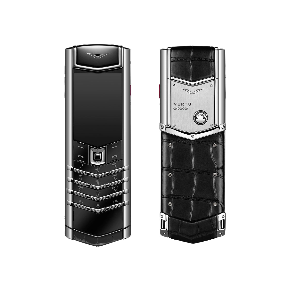 Signature S+ White Steel Alligator Skin – Basalt Black