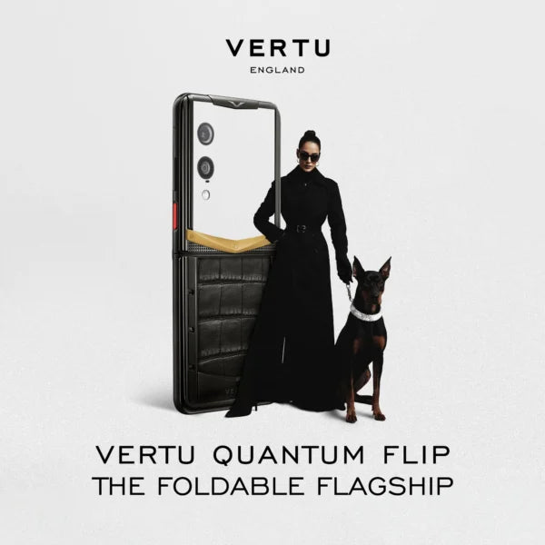 Quantum Flip Phone – Carbon Texture Series, Auspicious Phoenix