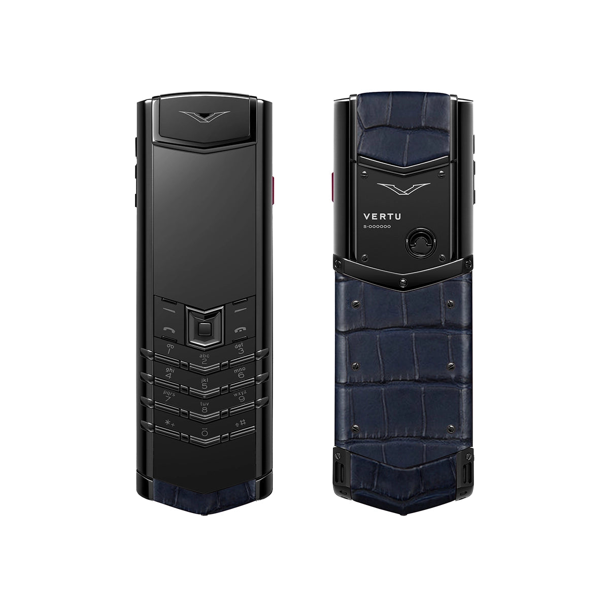 Signature S+ White Steel Alligator Skin – Navy Blue