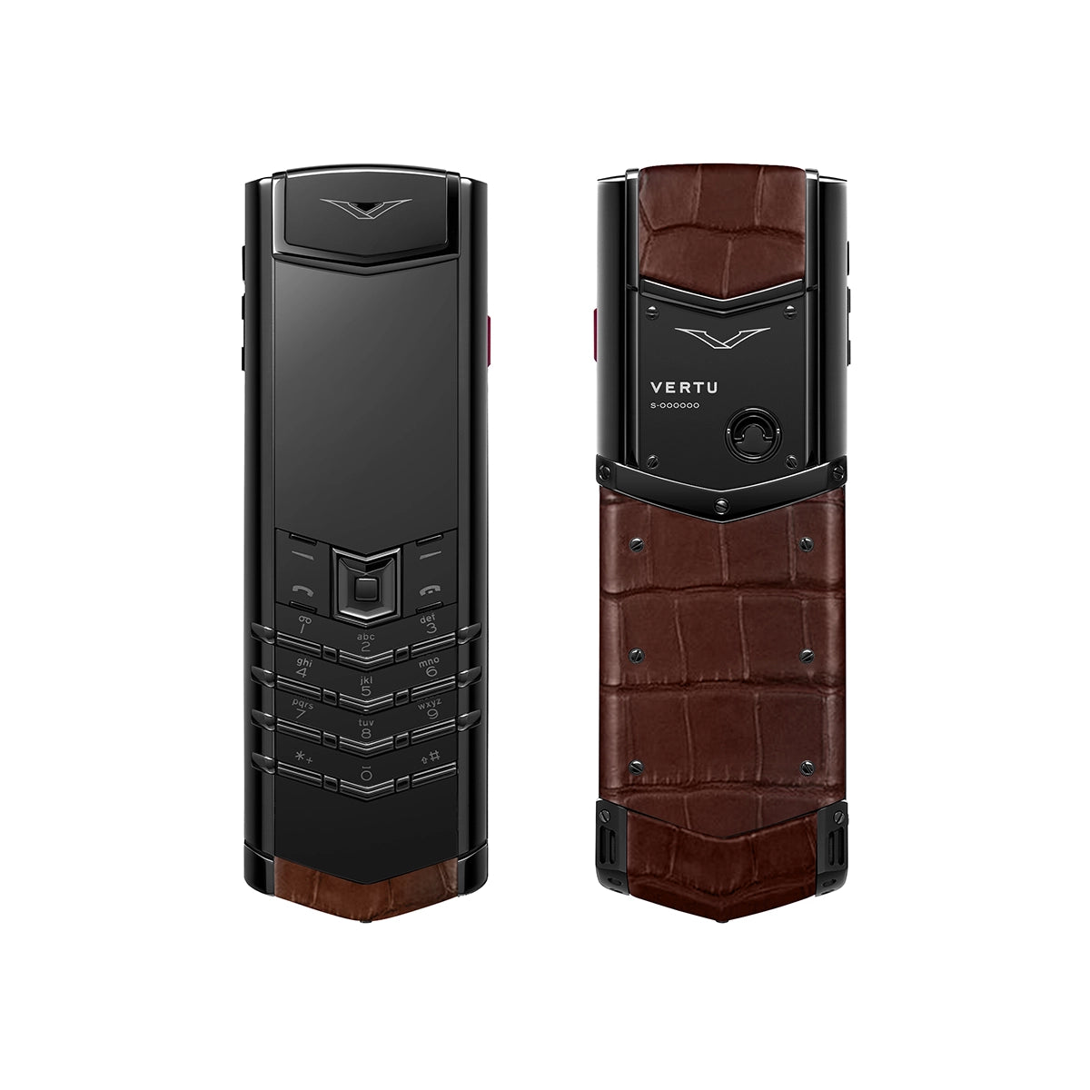 Signature S+ Black Steel Alligator Skin – Amber Brown