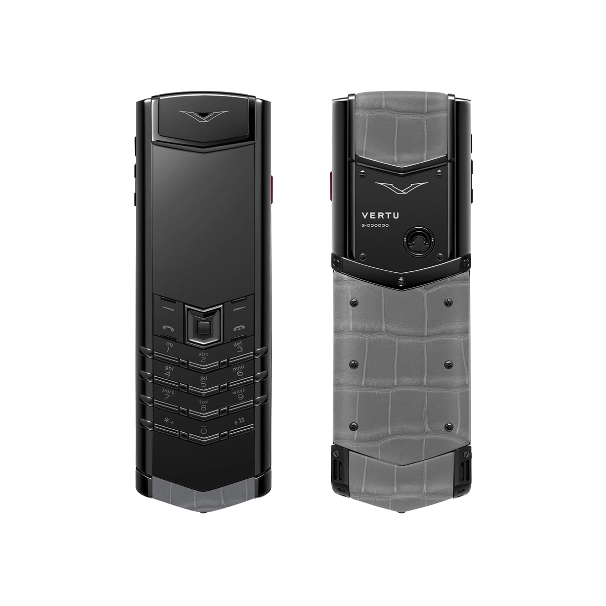 Signature S+ Black Steel Alligator Skin – Elephant grey