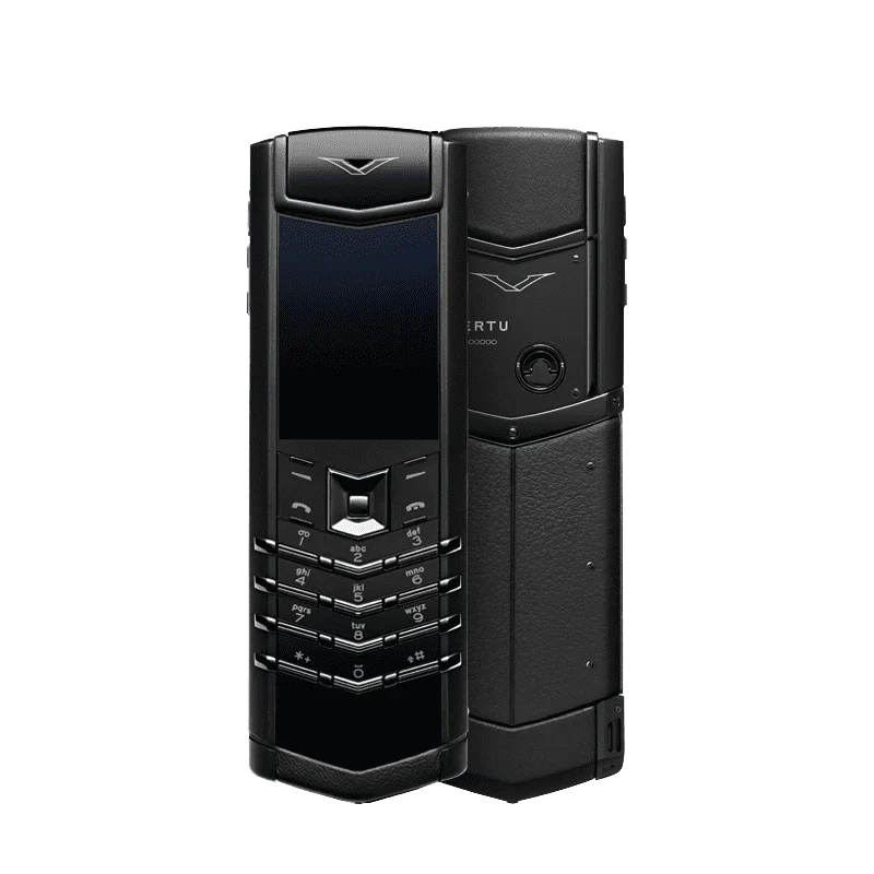 Signature V Stainless Steel Phone – Pure Black