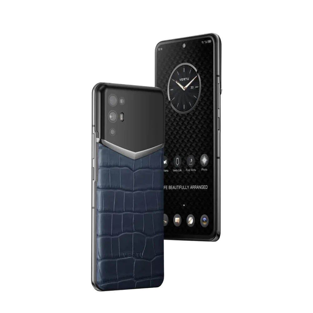 Ivertu Alligator Skin 5G Phone – Navy Blue