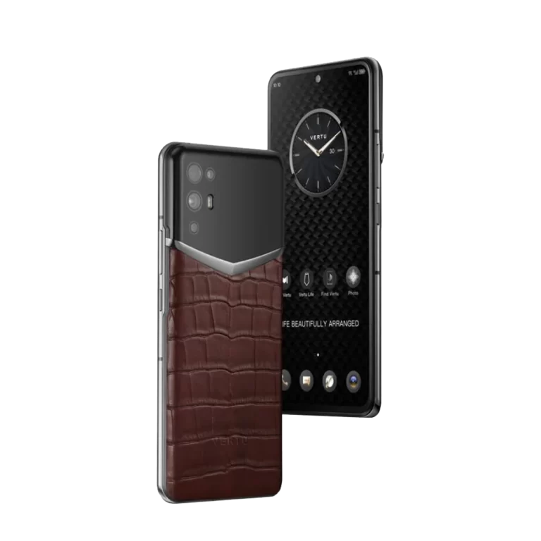 Ivertu Alligator Skin 5G Phone – Amber Brown
