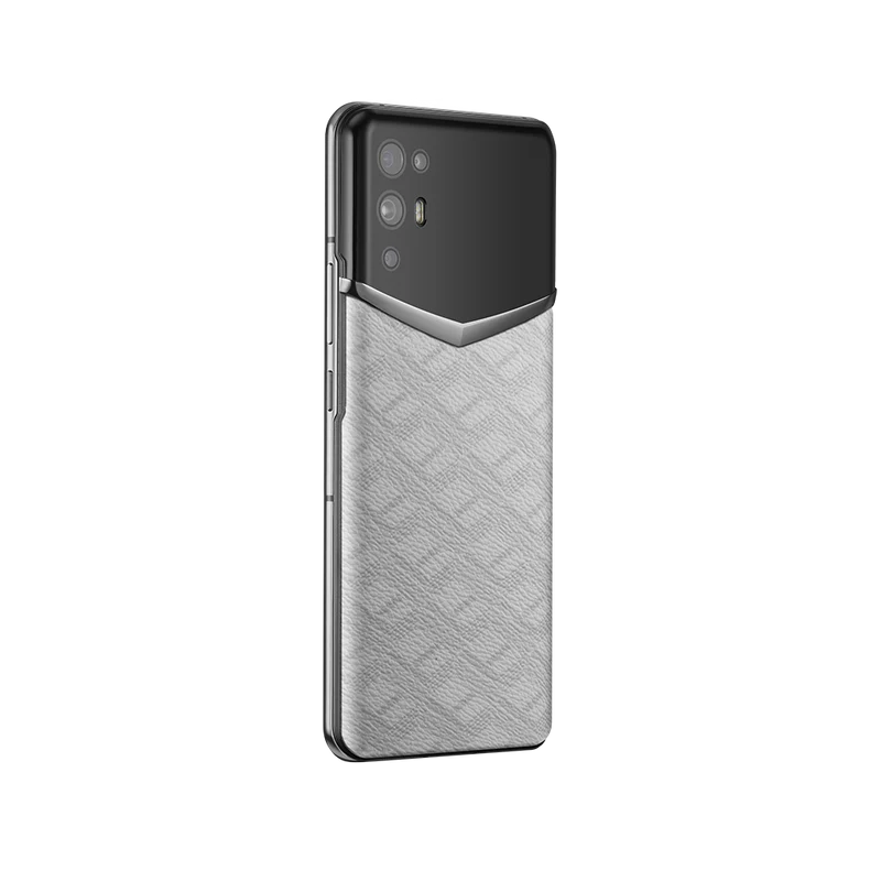 Ivertu Monogram Canvas Leather 5G Phone – White