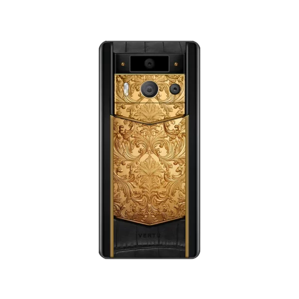 Metavertu Max Alligator Floral Engraved Gold Back