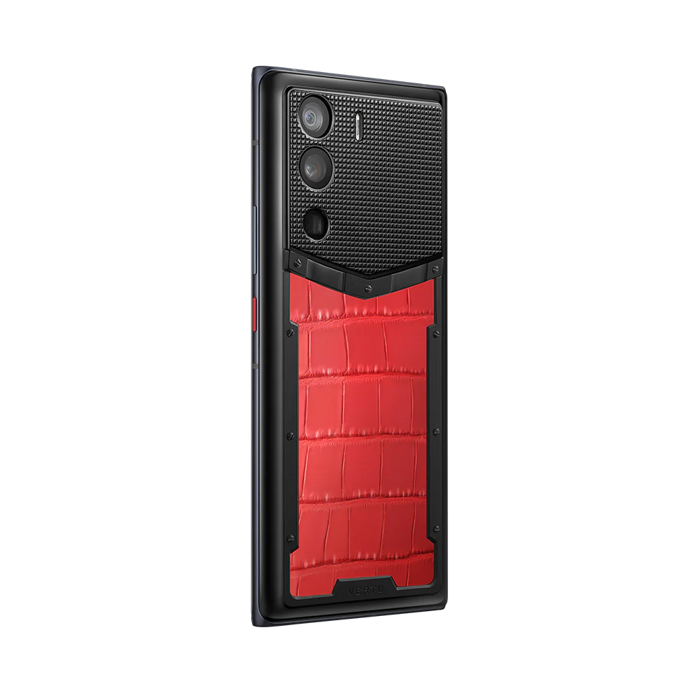 Metavertu 1 Curve Screen Alligator Skin 5G Web3 Phone – Flame Red
