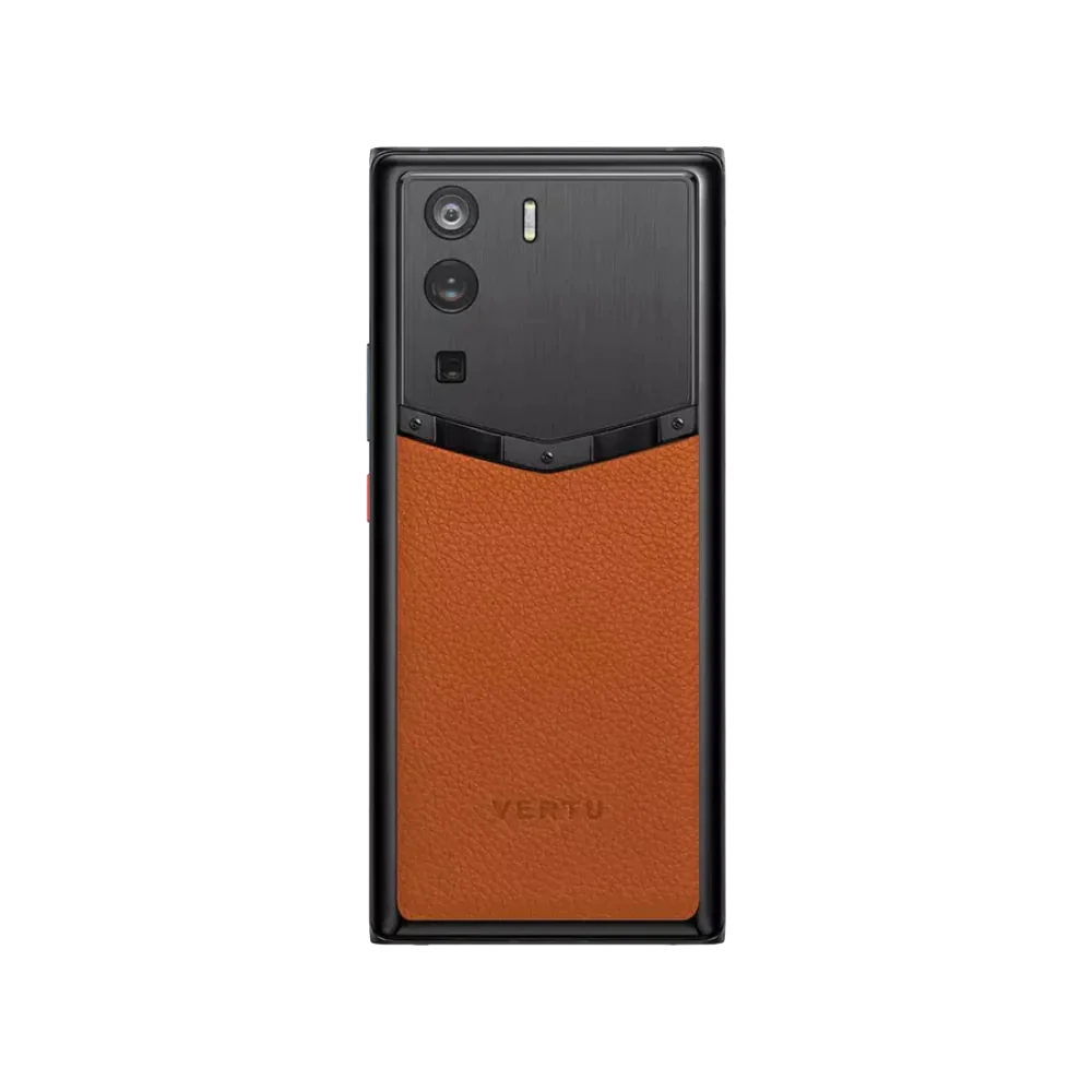 Metavertu 1 Curve Screen Frameless Calfskin 5G Web3 Phone – Orange
