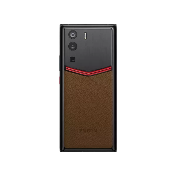 Metavertu 1 Curve Screen Enameled Calfskin 5G Web3 Phone – Brown