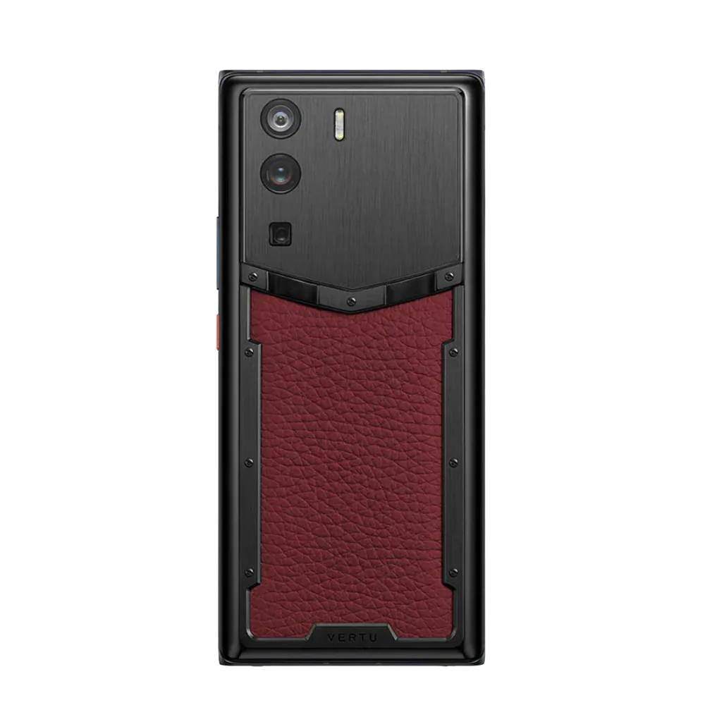 Metavertu 1 Curve Screen Calfskin 5G Web3 Phone – Raspberry Red