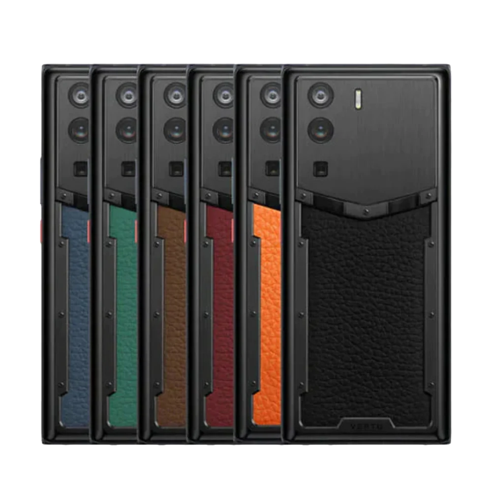 Metavertu 1 Curve Screen Calfskin 5G Web3 Phone – Dawning Orange