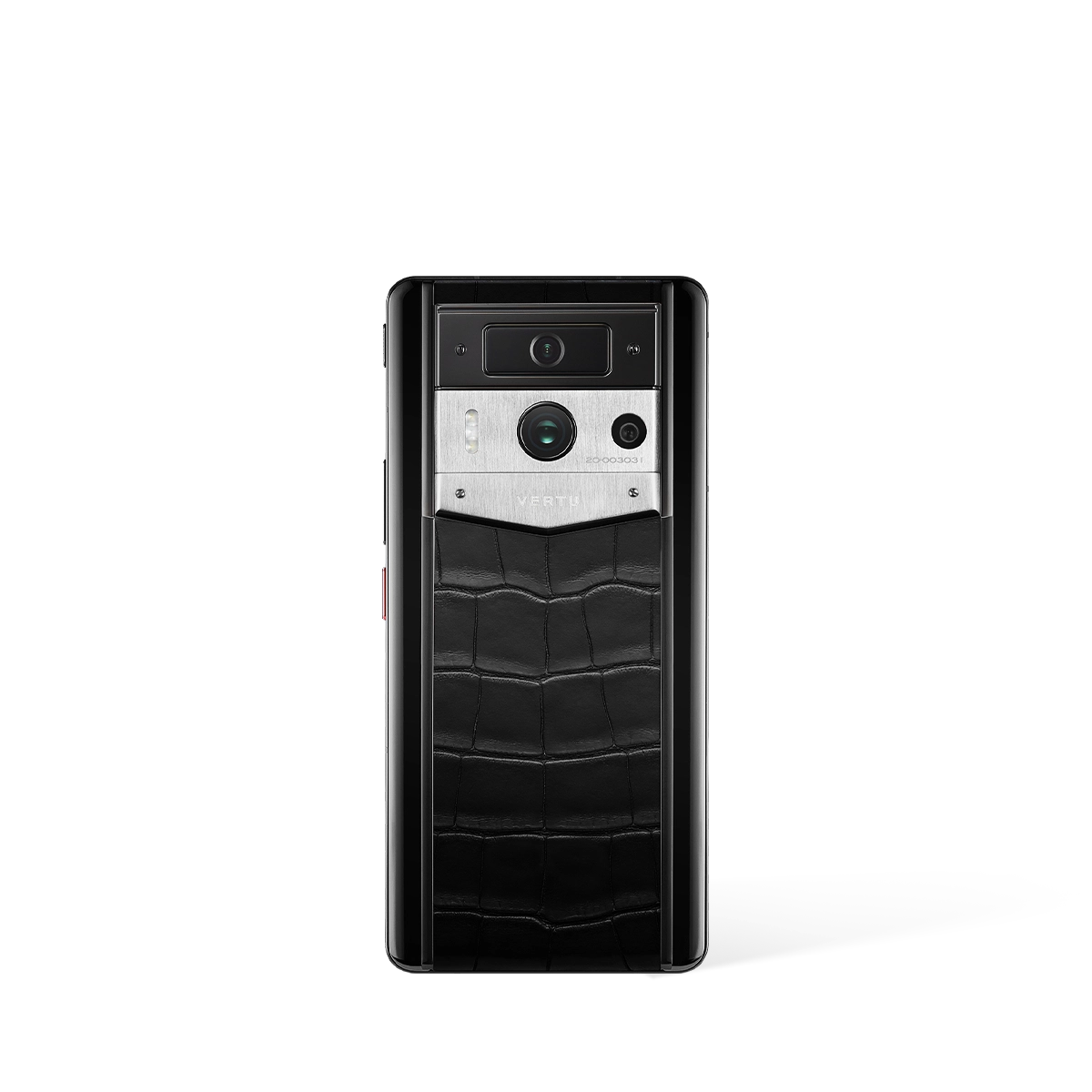 Metavertu Max Alligator Black Ceramic Frame Silver Plate