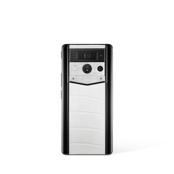 Metavertu Max Alligator Black Ceramic Frame Silver Plate