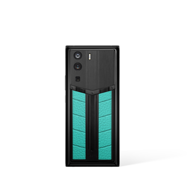 Metavertu 1 Curve Screen Race Track Design Calfskin Web3 Phone – Verona Green