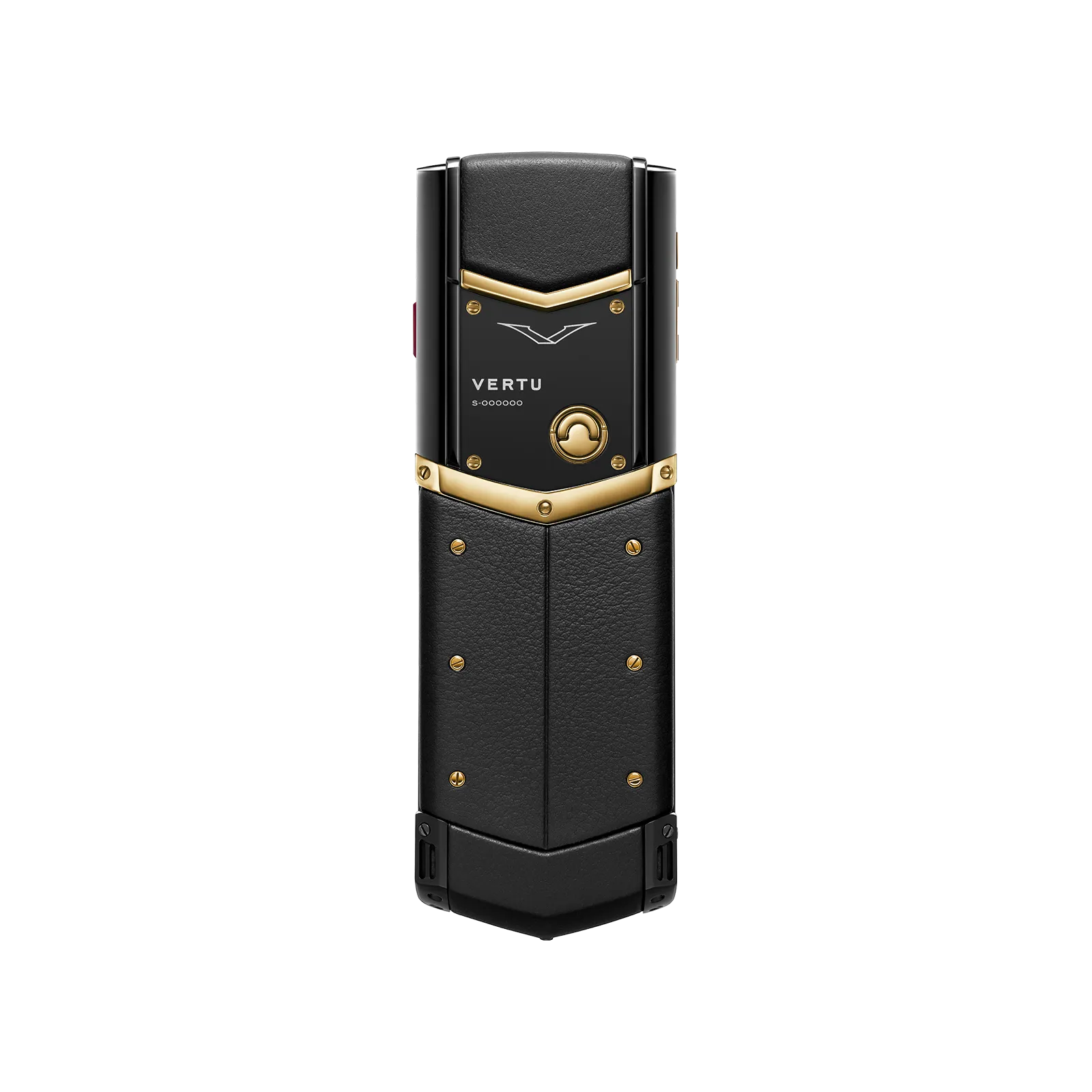 Vertu Signature S+ Black Gold Calfskin – Jade Black