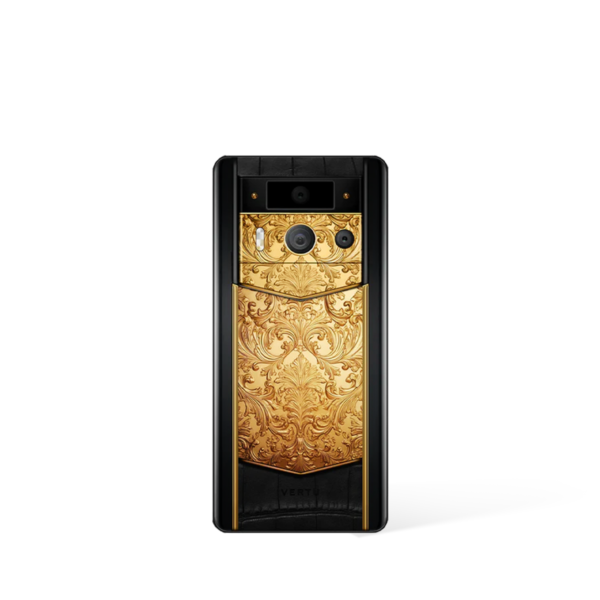 Metavertu Max Alligator Floral Engraved Gold Back