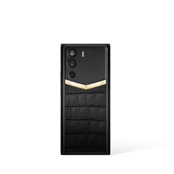 Metavertu 1 Curve Screen Alligator Skin Gold V 5G Web3 Phone – Black