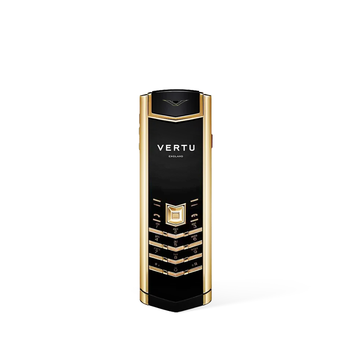 VERTU Signature V Full Gold 4G Phone: Pure Black Luxury