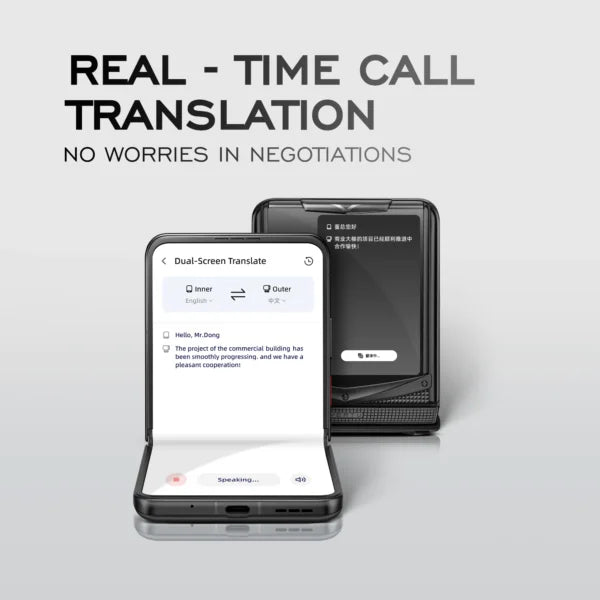 Quantum Flip Phone – Carbon Texture Series, Auspicious Phoenix