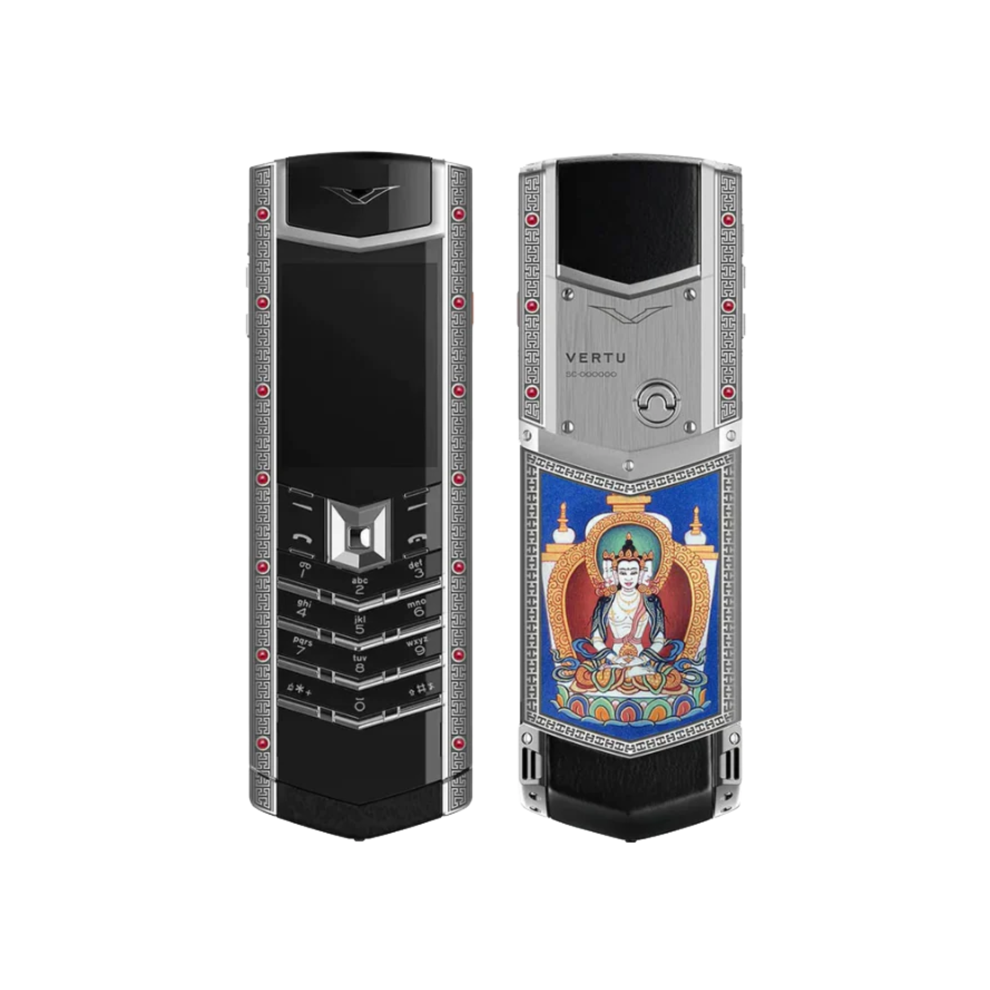 VERTU Signature V Thangka Phone: The Pure Silver Keypad Phone of Unrivaled Luxury