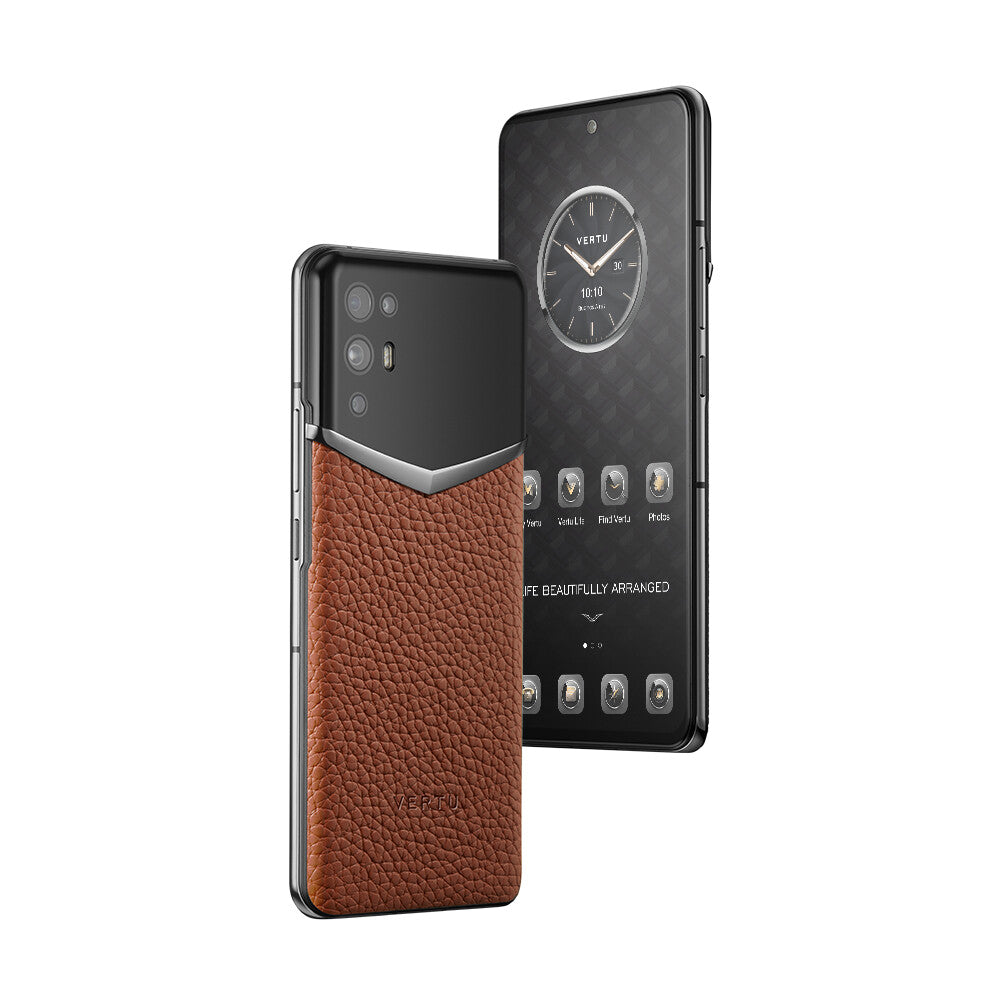 Ivertu Plus Calfskin 5G Phone – Caramel Brown